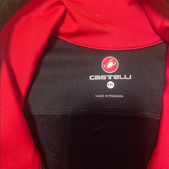 Castelli Men's Red and Black Windbreaker Jacket - Picture 2 of 12